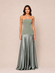 Aura Strapless Gown - Desert Sage