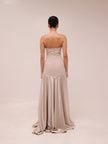 Aura Strapless Gown - Glacier Grey