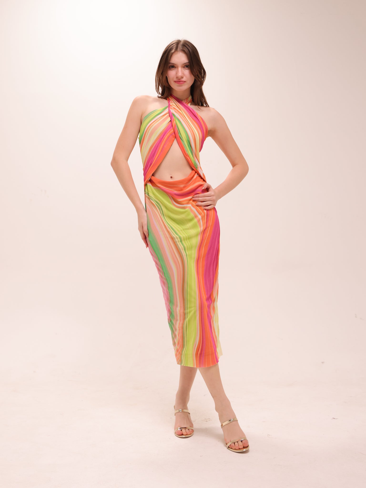 Tana Halter Midi Dress