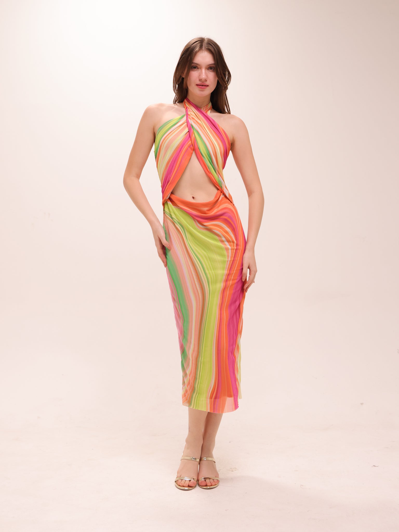 Tana Halter Midi Dress