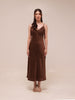 Sienna Satin Midi Slip Dress