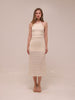 Elara Ruched Halter Maxi Dress