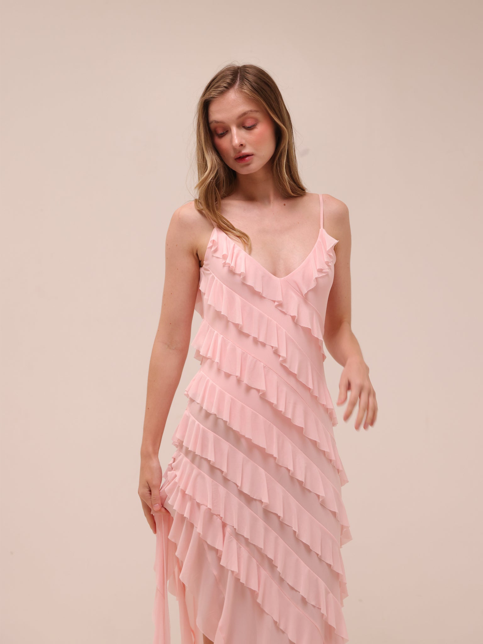 Vienna Tiered Ruffle Maxi Dress