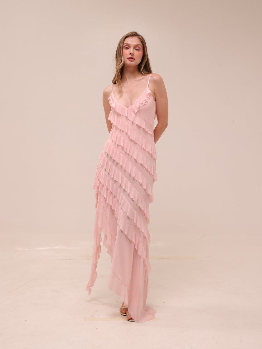 Vienna Tiered Ruffle Maxi Dress