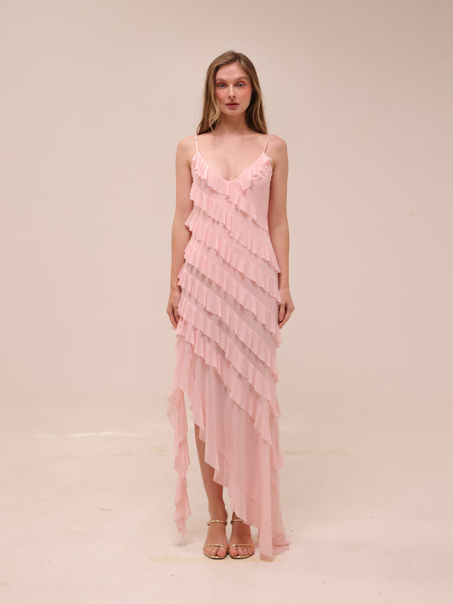 Vienna Tiered Ruffle Maxi Dress