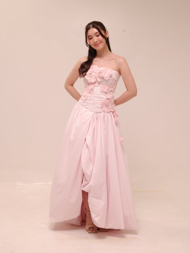 Splendour Flower Gown Pastel Pink