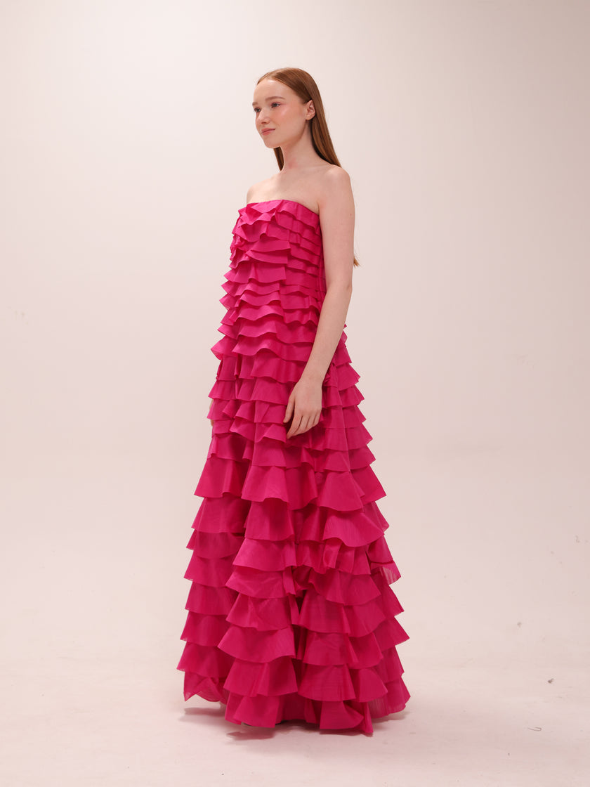 Fleur Pleated Gown