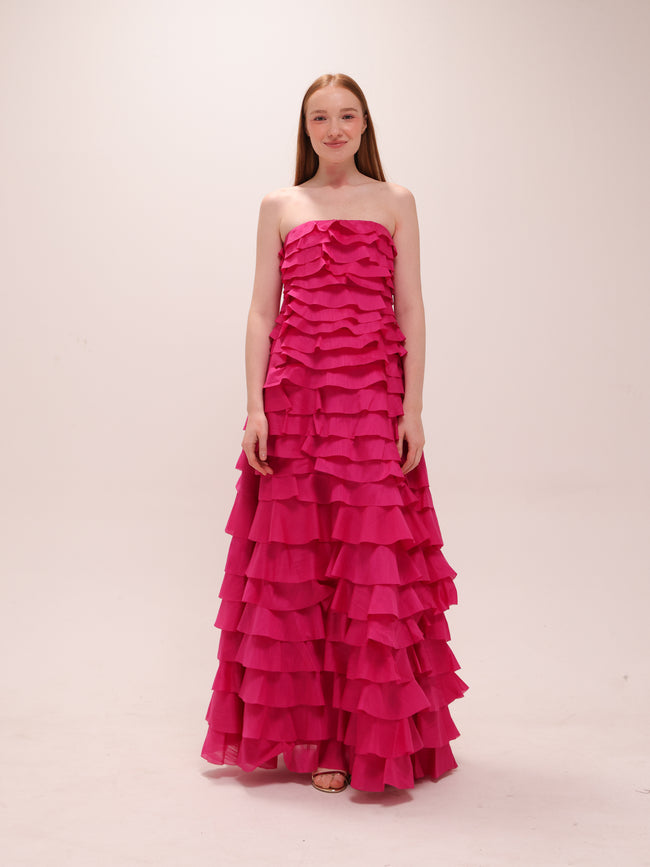 Fleur Pleated Gown