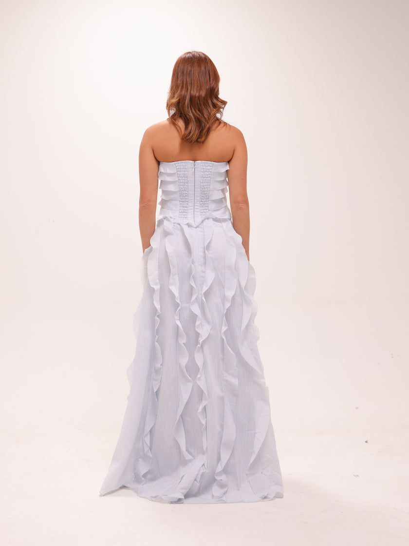 Allaire Gown in Pastel Blue