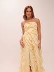 Allaire Gown in Butter Yellow