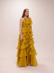Cleo Gown in Chartreuse