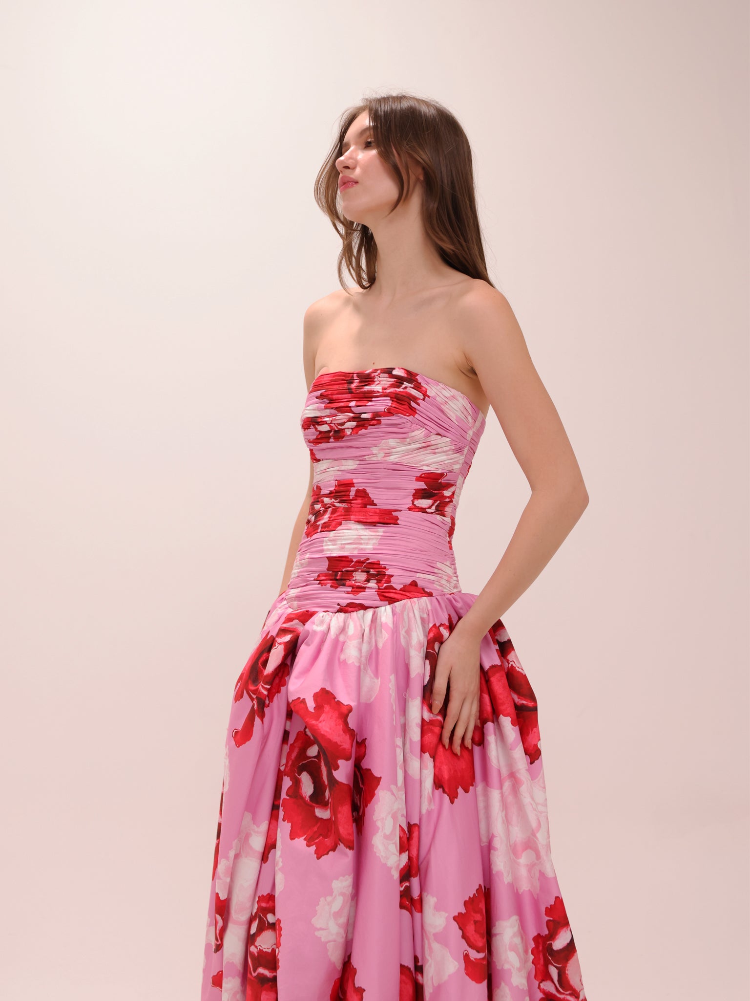 Behold Maxi Dress in Pink Boldly Blooming