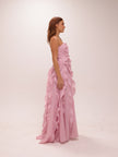 Allaire Gown in Chalk Pink