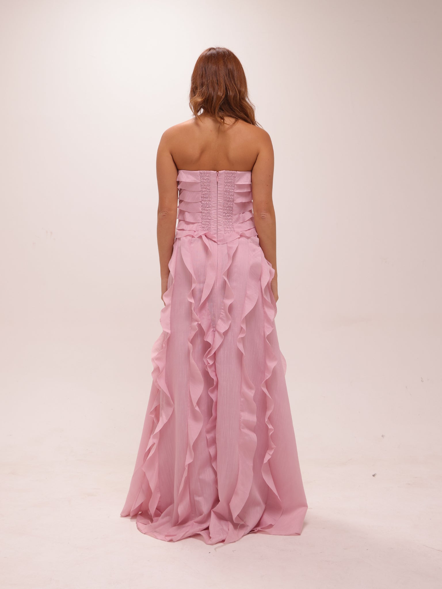Allaire Gown in Chalk Pink