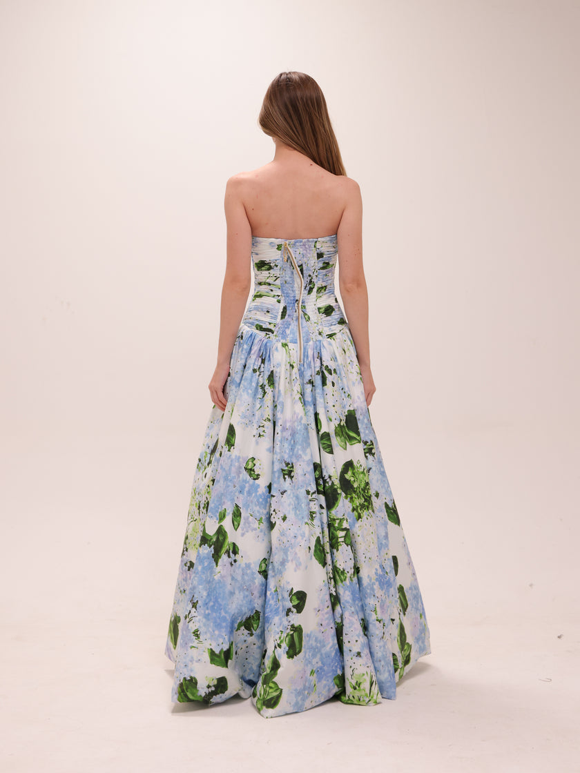 Behold Maxi Dress in Blue Hydrangea