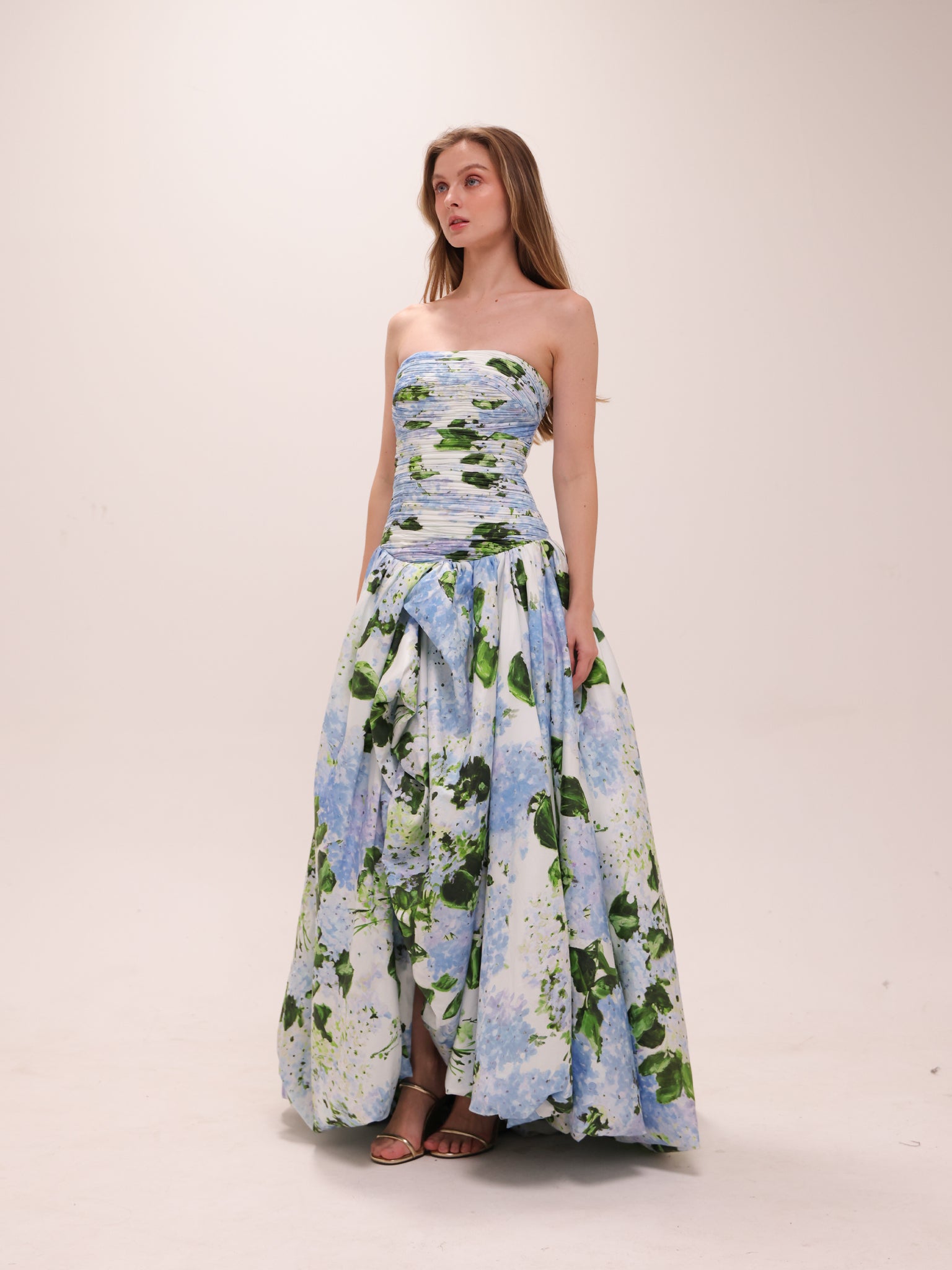 Behold Maxi Dress in Blue Hydrangea