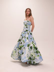 Behold Maxi Dress in Blue Hydrangea