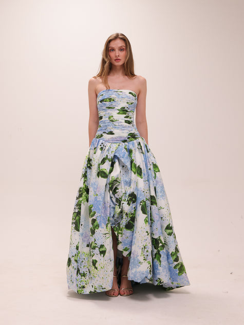 Behold Maxi Dress in Blue Hydrangea