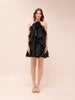 Pandorea Layered Mini Dress in Black