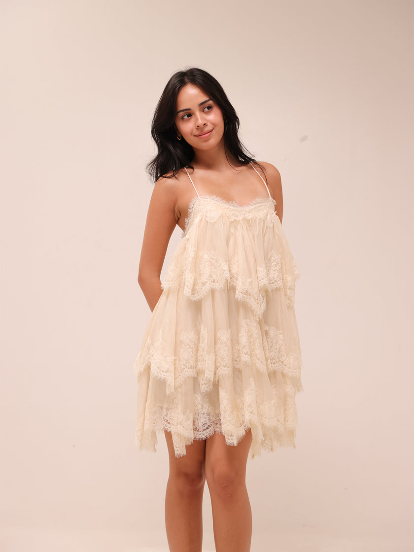 Ophelia Lace Mini Dress
