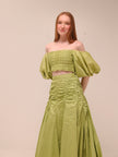 Siren Cropped Top and Midi Skirt Set