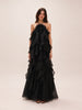 Pandorea Layered Maxi Dress in Black