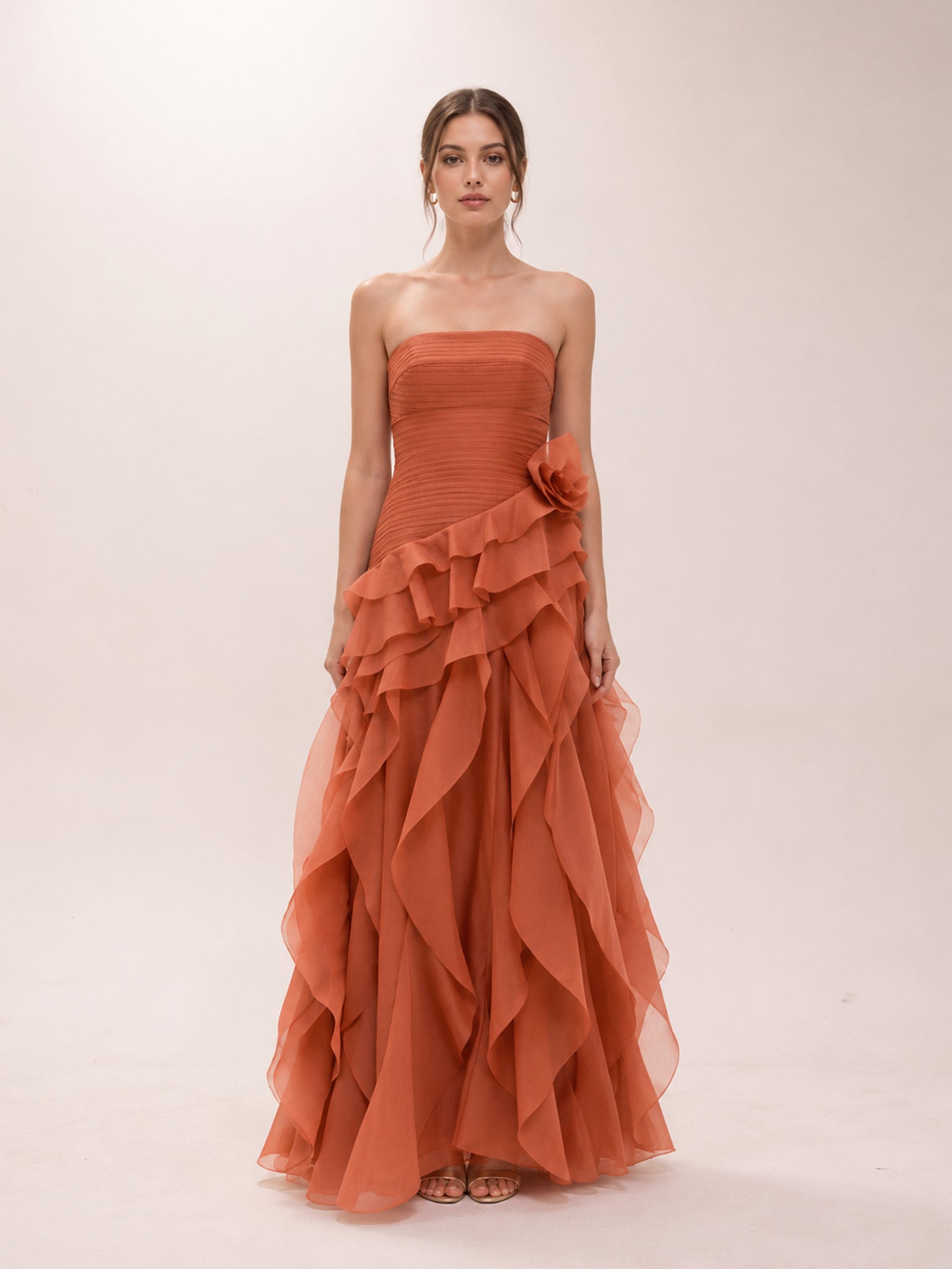 Canyon Gown in Coral Clay