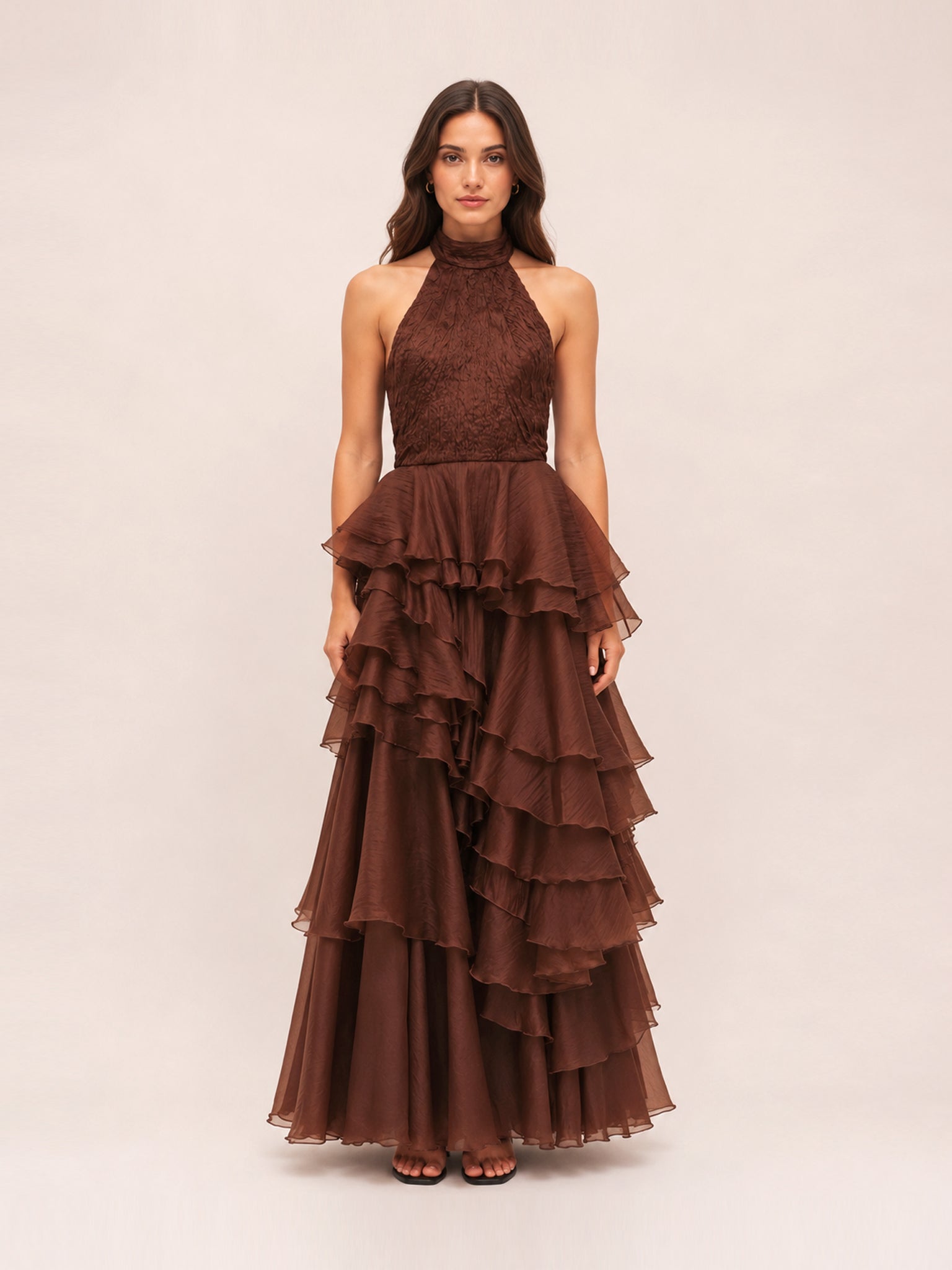 Fayette Gown in Dark Chocolate