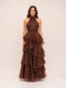 Fayette Gown in Dark Chocolate