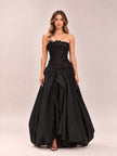 Splendour Flower Gown in Black