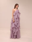 Pandorea Layered Maxi Dress in Lilac