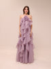 Pandorea Layered Maxi Dress in Lilac