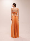 Aries Maxi Dress in Mandarin Orange