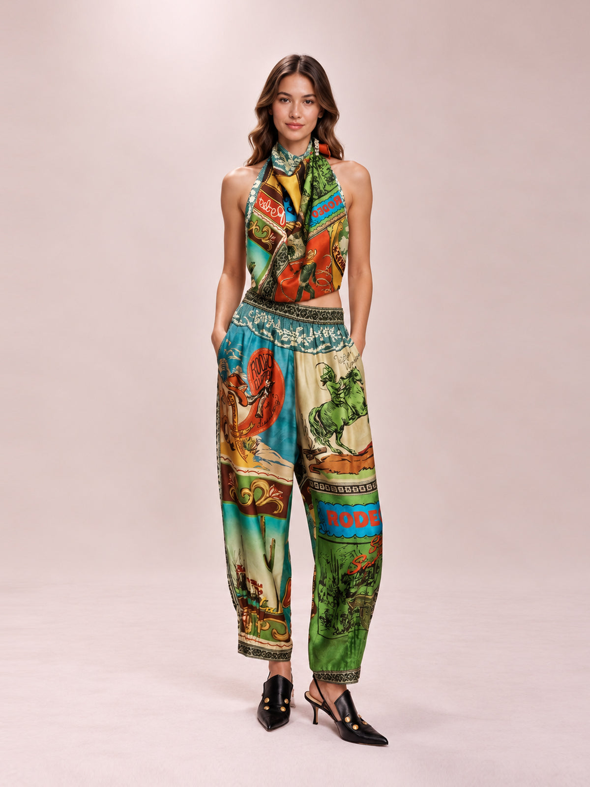 Ace Tapered Silk Pants Ace Silk Scarf