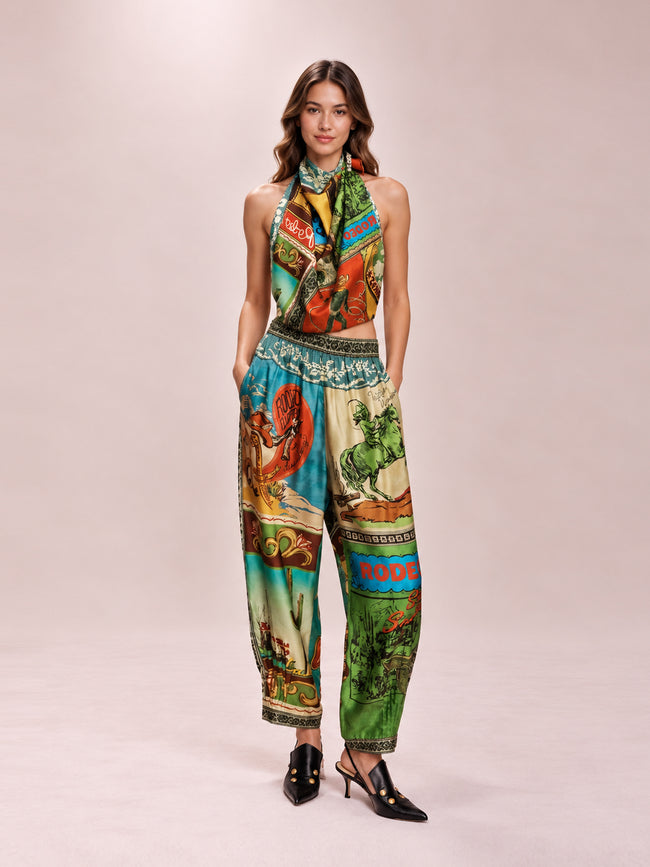 Ace Tapered Silk Pants Ace Silk Scarf