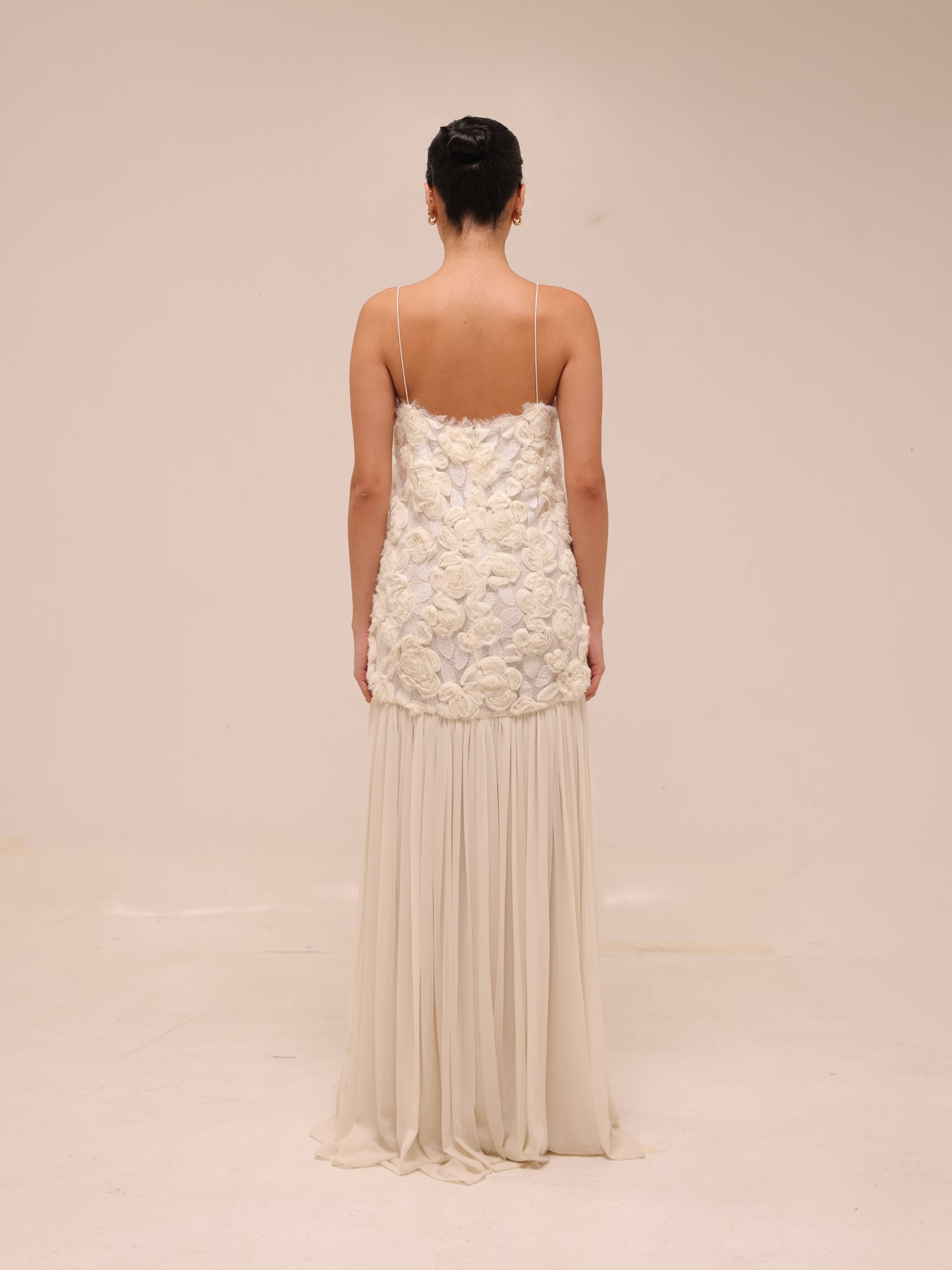 Natalina Floral White Maxi Dress
