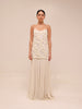 Natalina Floral White Maxi Dress