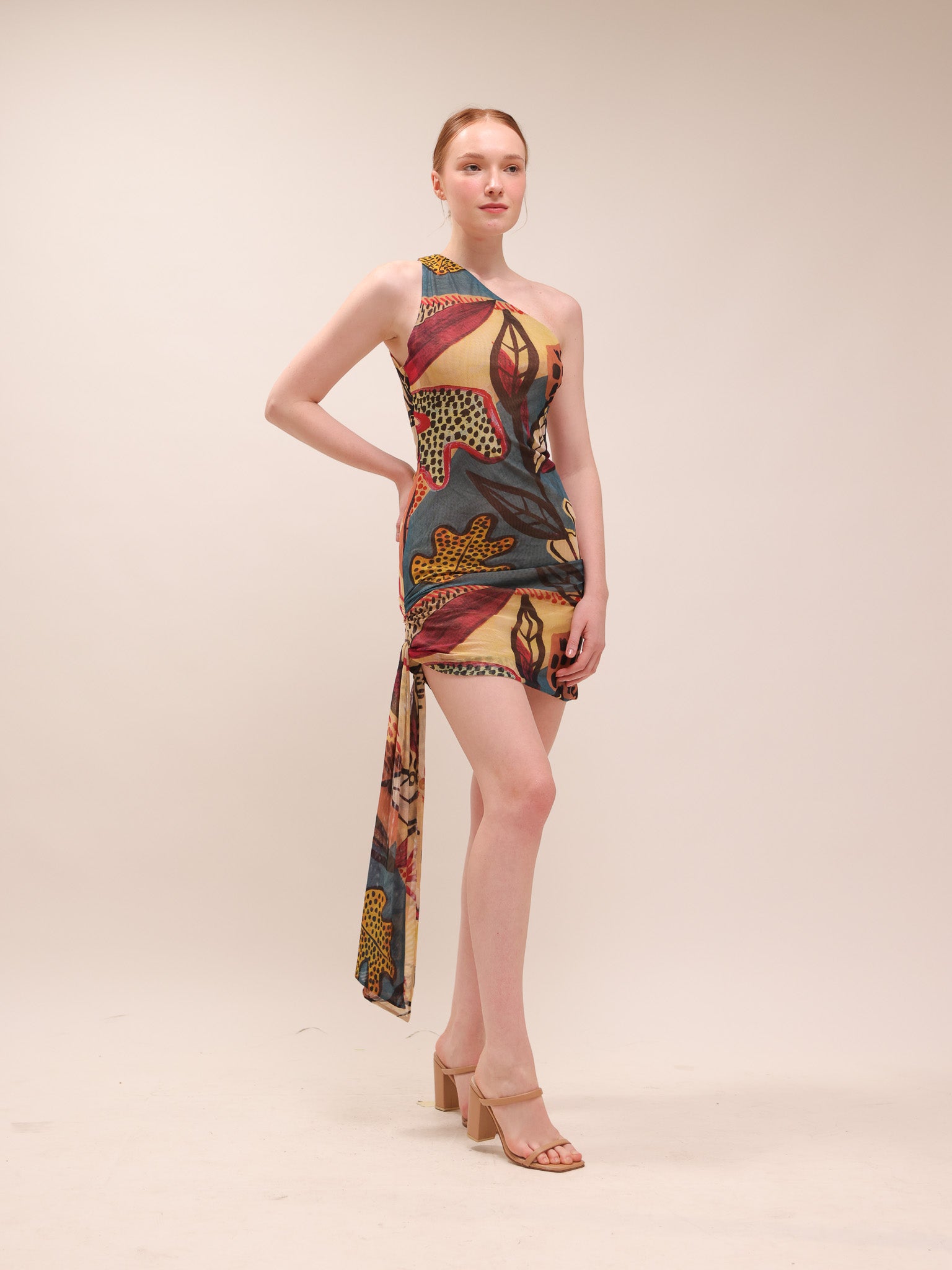 Phila One-Shoulder Mini Dress