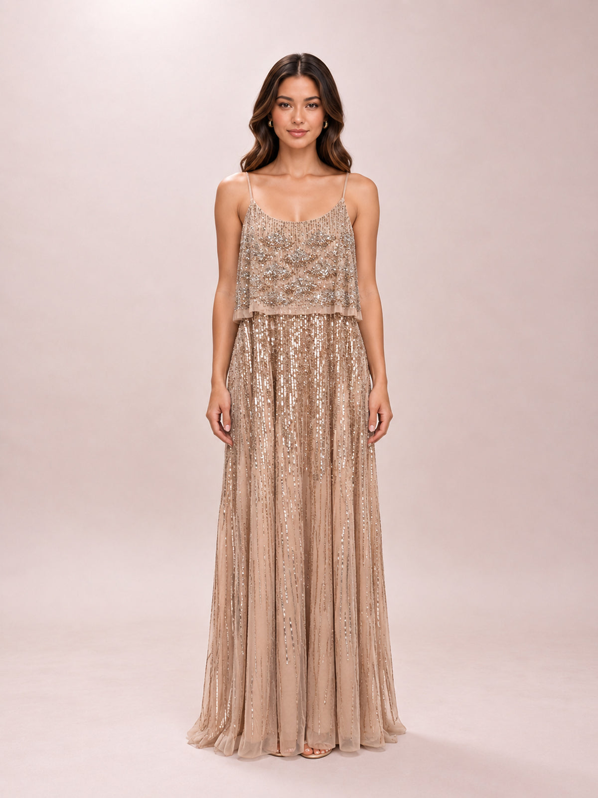 Maristelle Champagne Gown