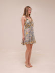 Gardenia Floral Print Mini Dress