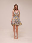 Gardenia Floral Print Mini Dress