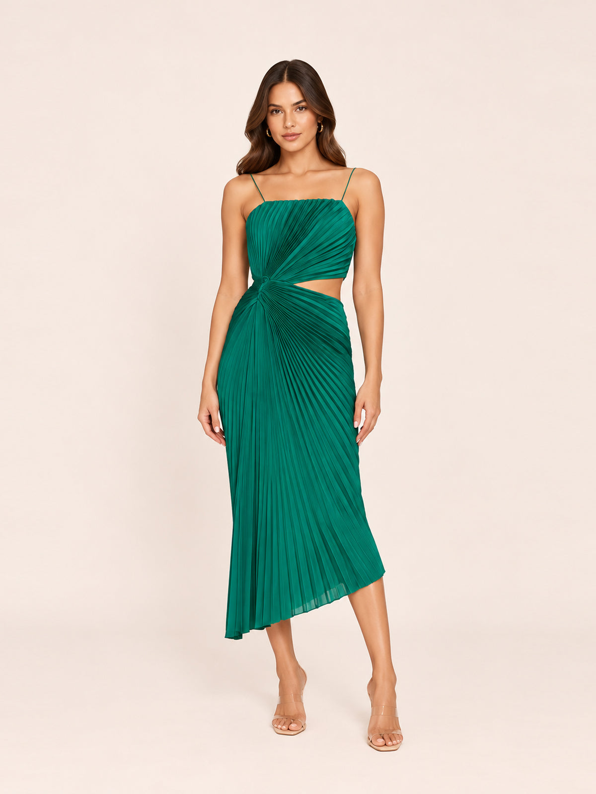Fayeth Dress in Emerald Green