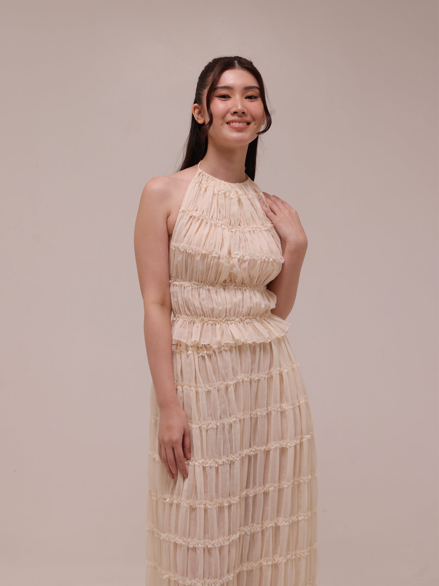 Juliette Halter Set in Cream
