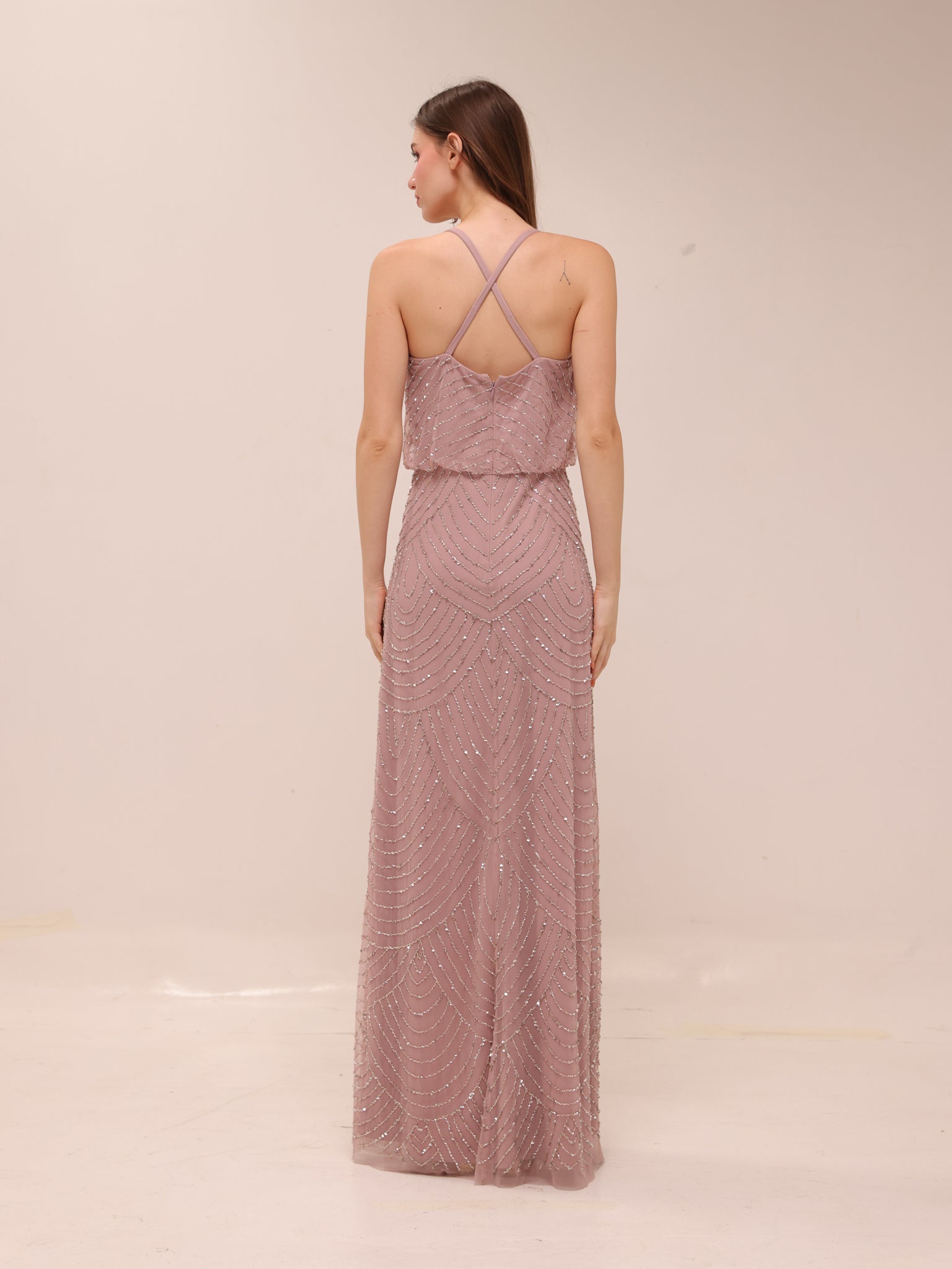Art Deco Beaded Blouson Gown