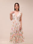 Open-Back Drop-Waist Midi Dress