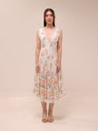 Open-Back Drop-Waist Midi Dress
