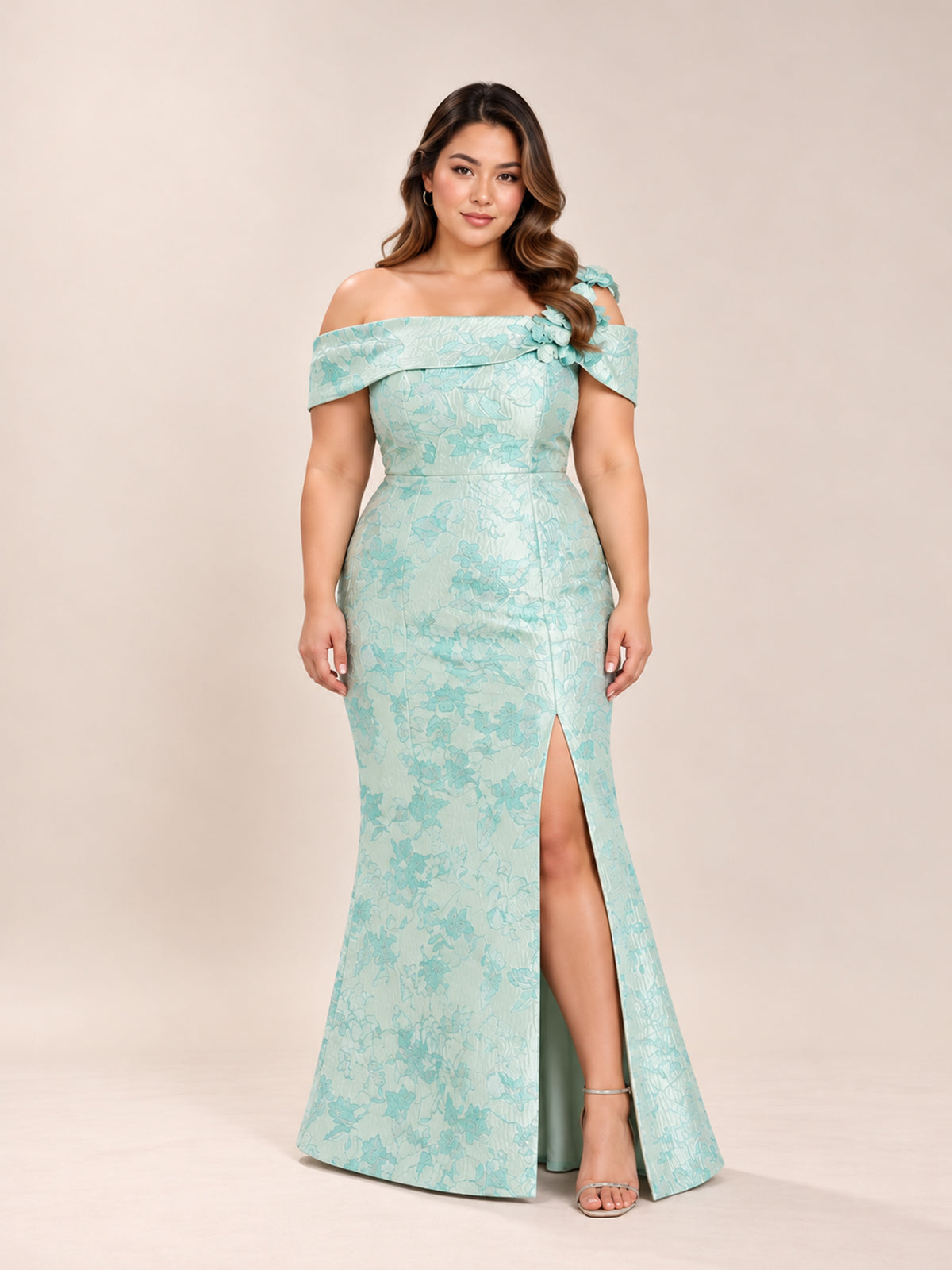 Floral Jacquard Dress