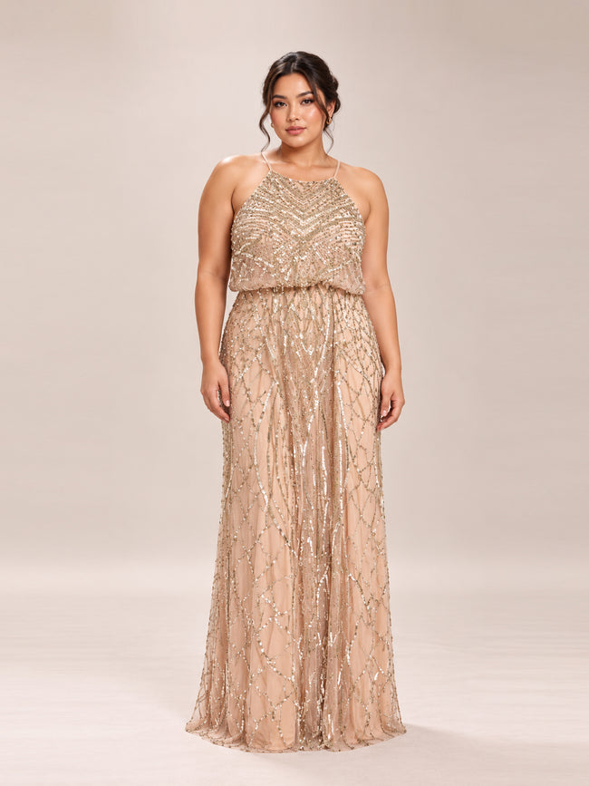 Gilded Romance Gown