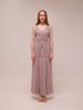 Blush Beaded Sleeveless Gown
