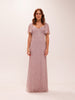 Beaded Mesh Gown